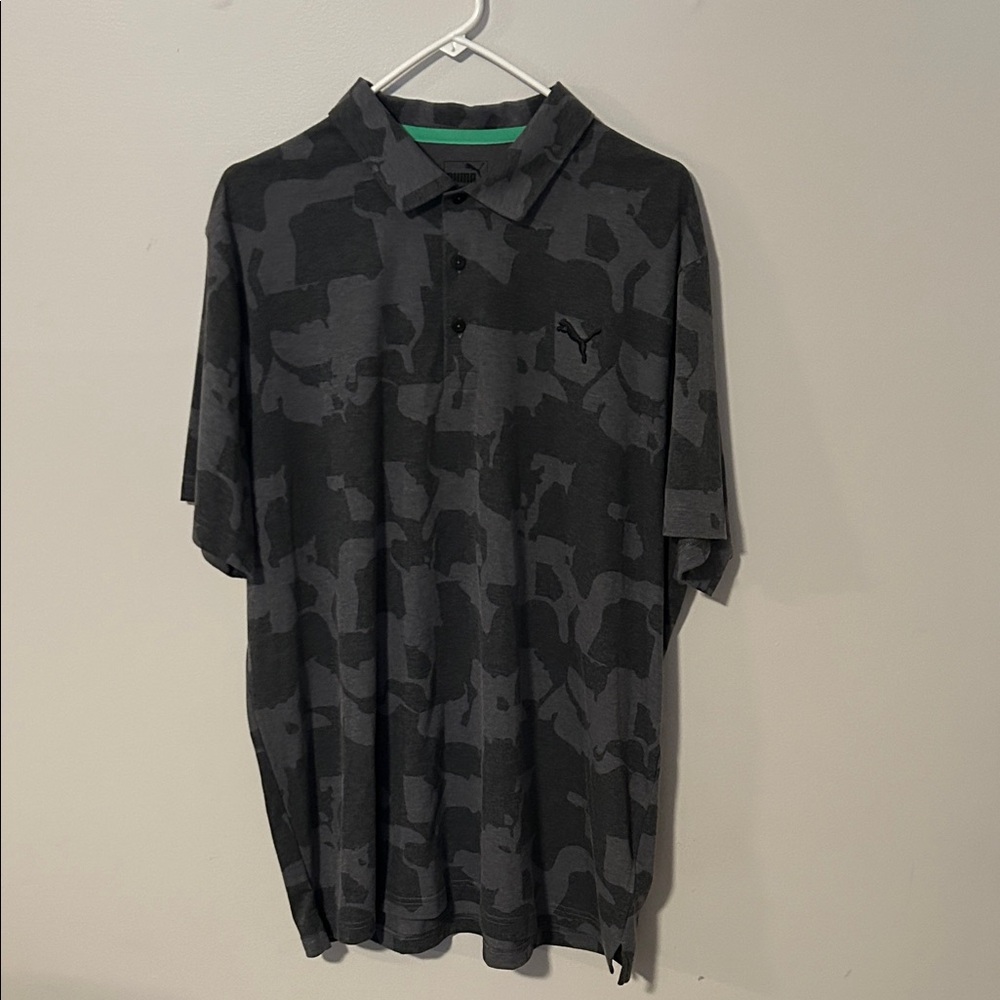 Puma Men's XL Dark Camo Polo Shirt